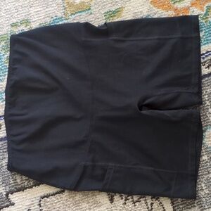 Maternity Black Stretch Side Pockets 6" Full Panel Bike Shorts by Hofish Small
